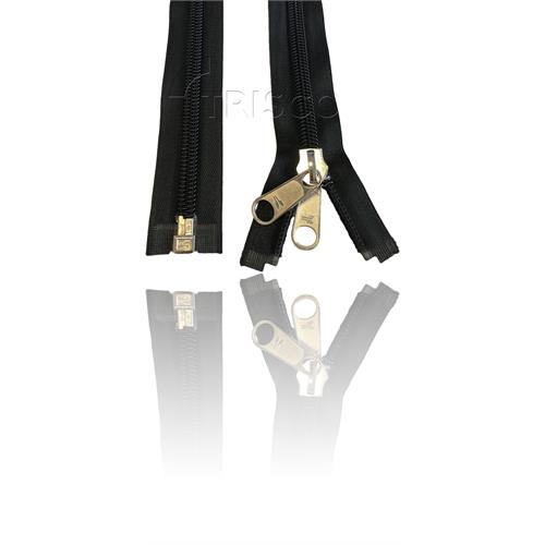 Kroko 10 mm Coil Zippers simple-divisible double-lips nickel slider