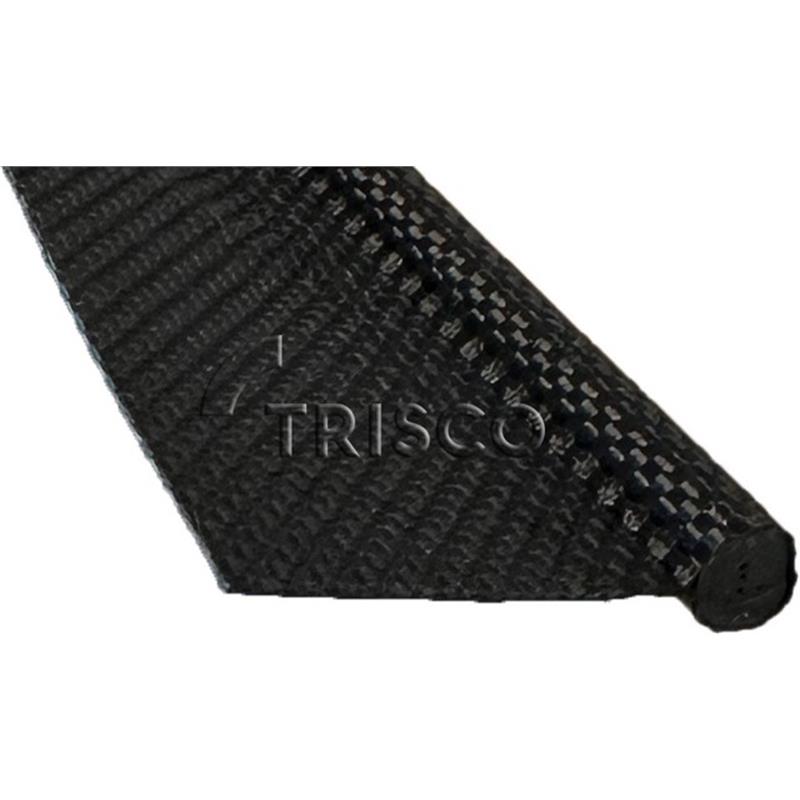 Kederband 7mm enkele vlag 30mm zwart 1100 DTEX