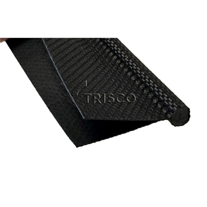 Kederband 7mm dubbele vlag 30mm zwart 1100 DTEX.